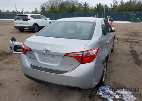2015 Toyota Corolla Le из США, поврежденный, VIN 2T1BURHE2FC475200